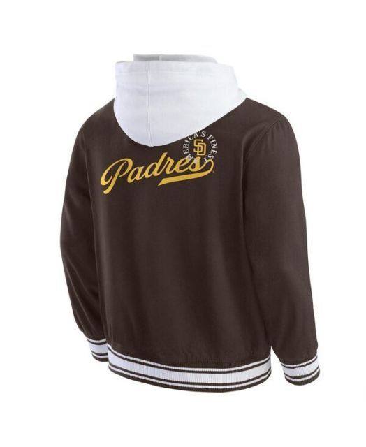 【送料無料】 ファナティクス レディース ジャケット・ブルゾン アウター Darius Rucker Collection by Men's Brown San Diego Padres Full-Snap Hooded Jacket Brown
