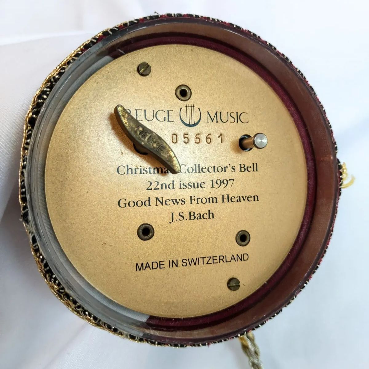 リュージュ社　コレクターズベル　1997年 REUGEリュージュコレクターズ オルゴールベル1997年版