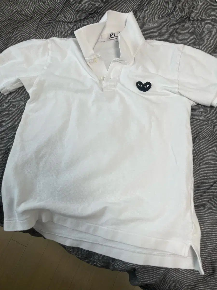 COMME des GARCONS コム デ ギャルソン カラーTシャツ S サイズ 白 ブラックワッフェン