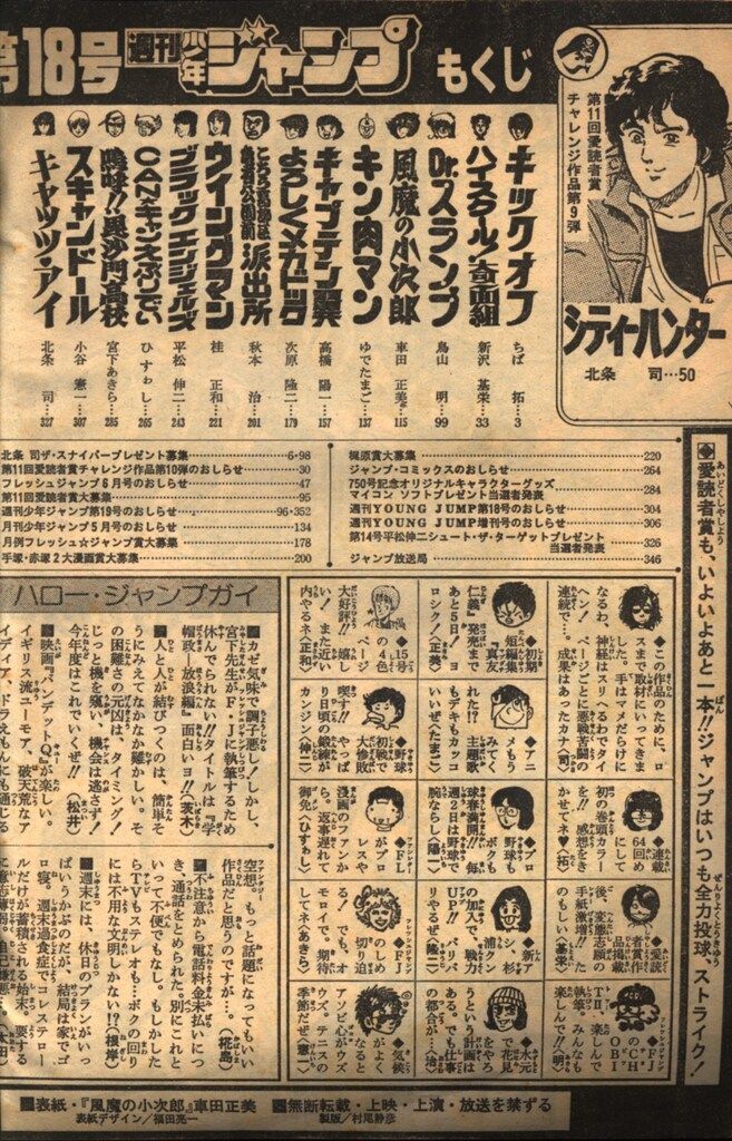 集英社 1983年(昭和58年)の漫画雑誌 週刊少年ジャンプ 1983年