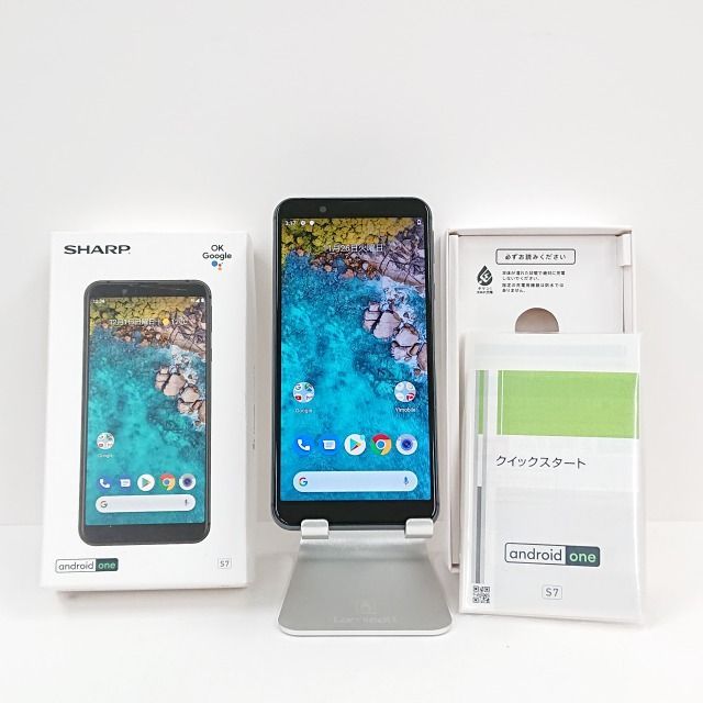 Y!mobile Android One S7 ブラック 本体 スマホ 中古 Android