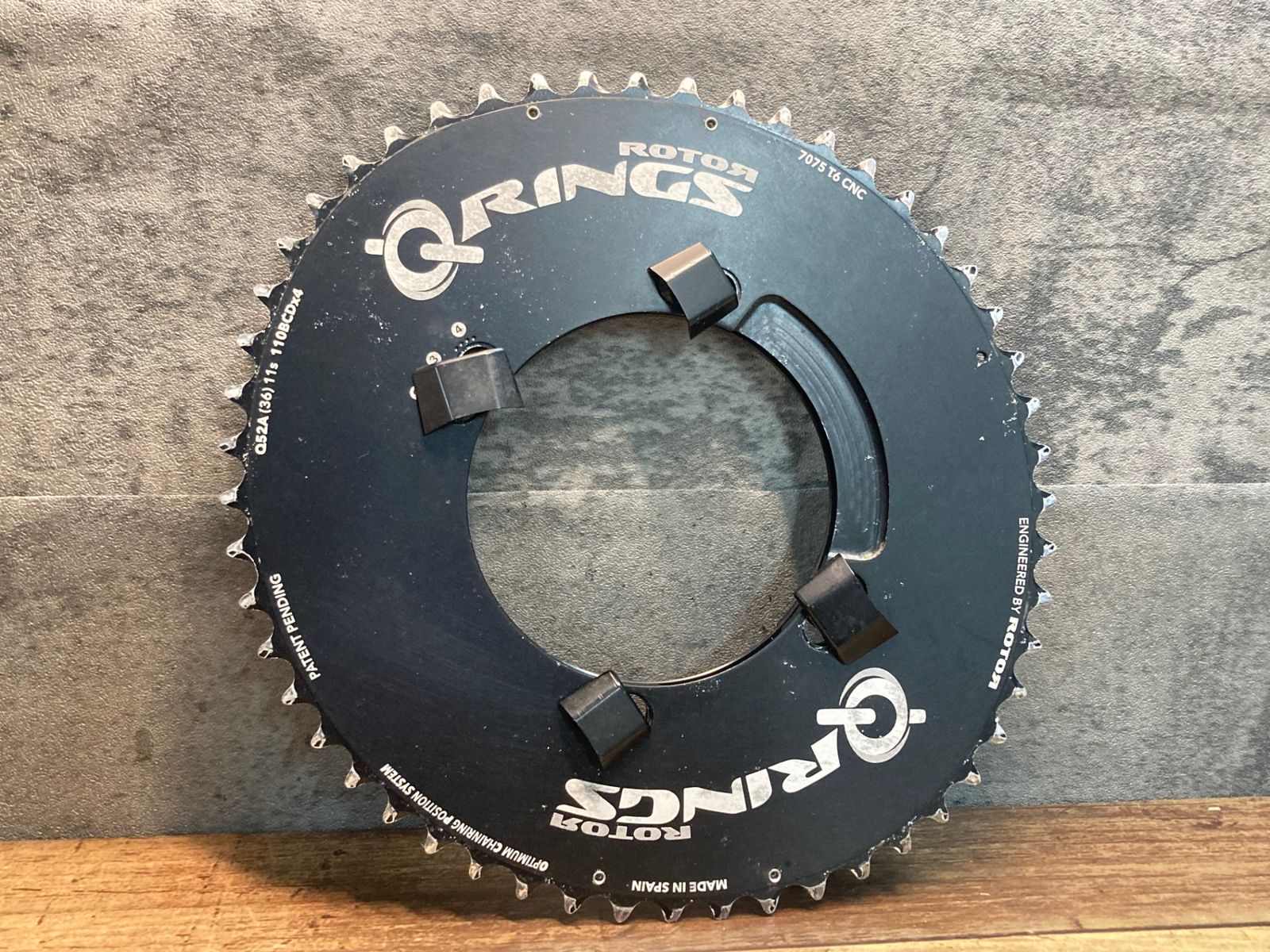 ROTOR ローター QRINGS 52/36T BCD 110mm 4ARM ROTOR ローター QRINGS チェーンリングセット 52-36T BCD110 5アーム 楕円