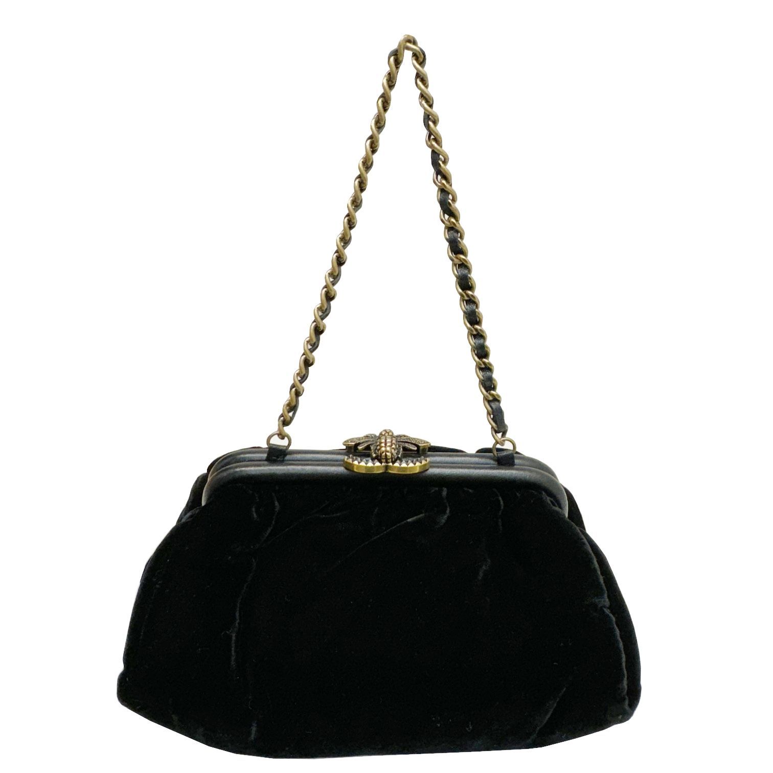 CHANEL シャネル ハンドバッグ パーティバッグ ベロア ベルベット 