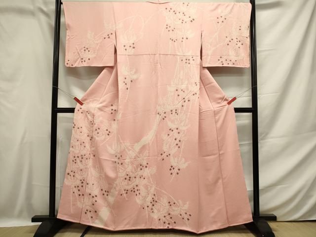 平和屋着物○訪問着 総絞り 刺繍 宝尽くし花文 暈し染め 黒地