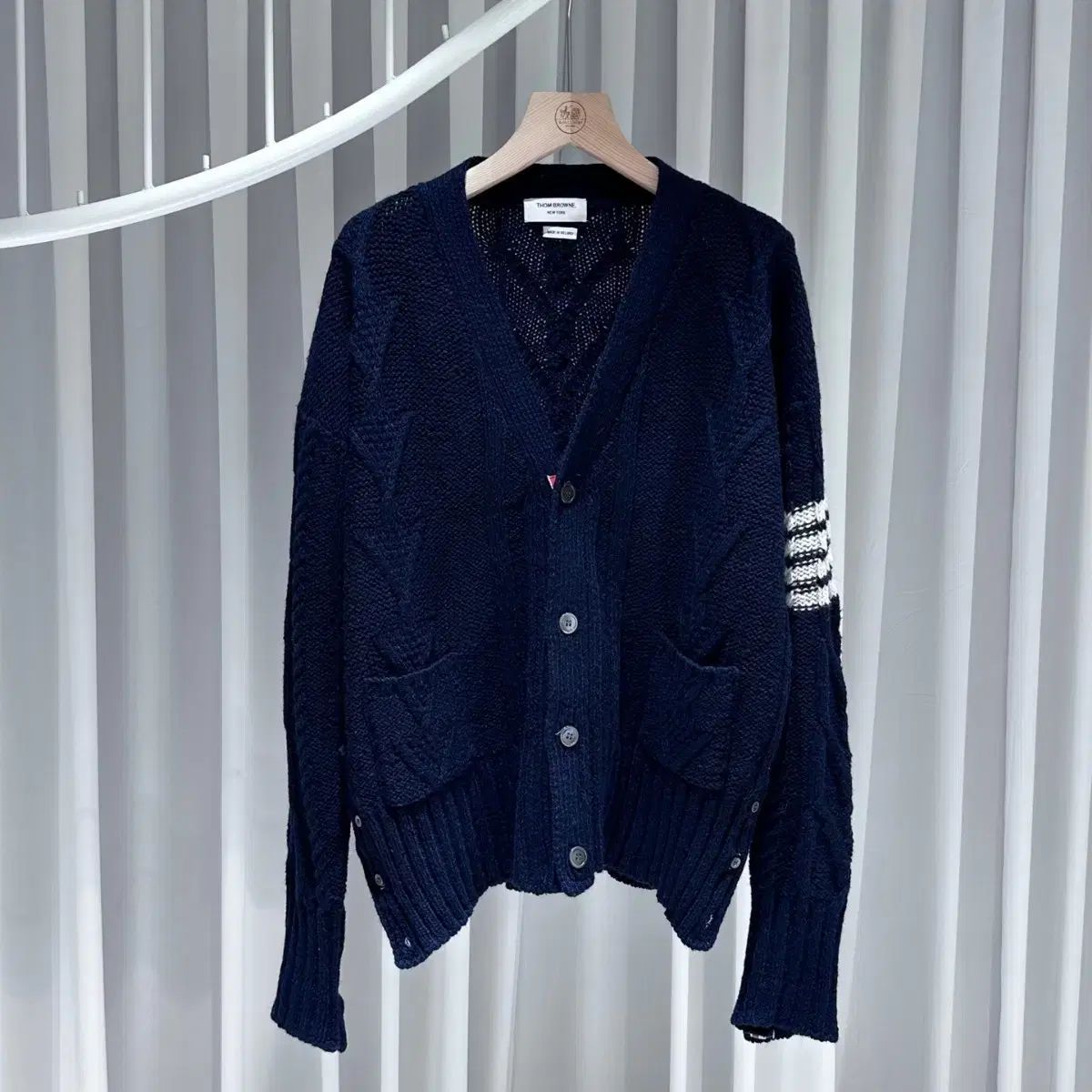 Stussy light weight ls zip polo cardigan