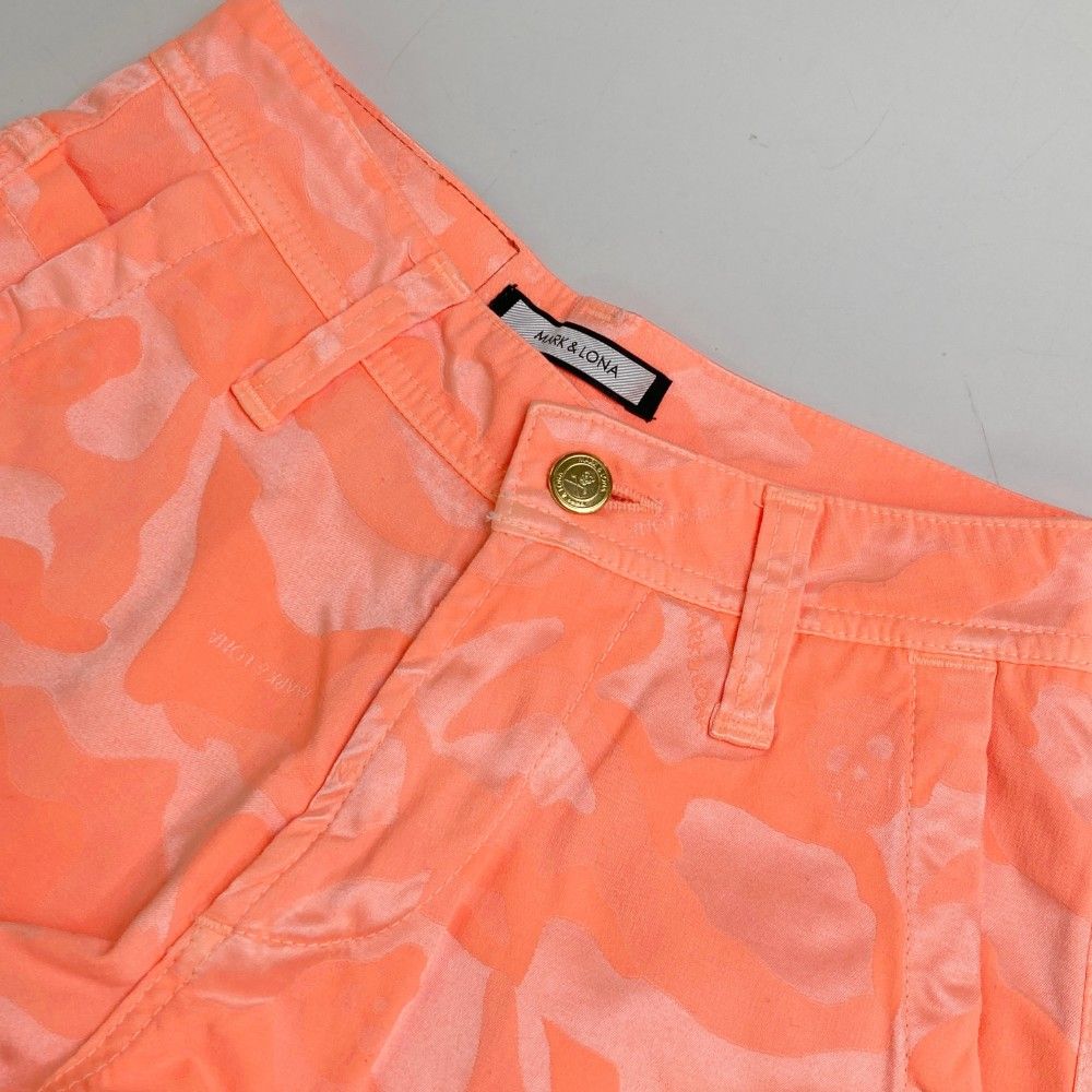 サイズ 36 MARK-LONA マークアンドロナ ショートパンツ カモフラ柄 オレンジ系 240101340661 ゴルフウェア レディース ストスト WHITEMONARCHHOTEL_COM