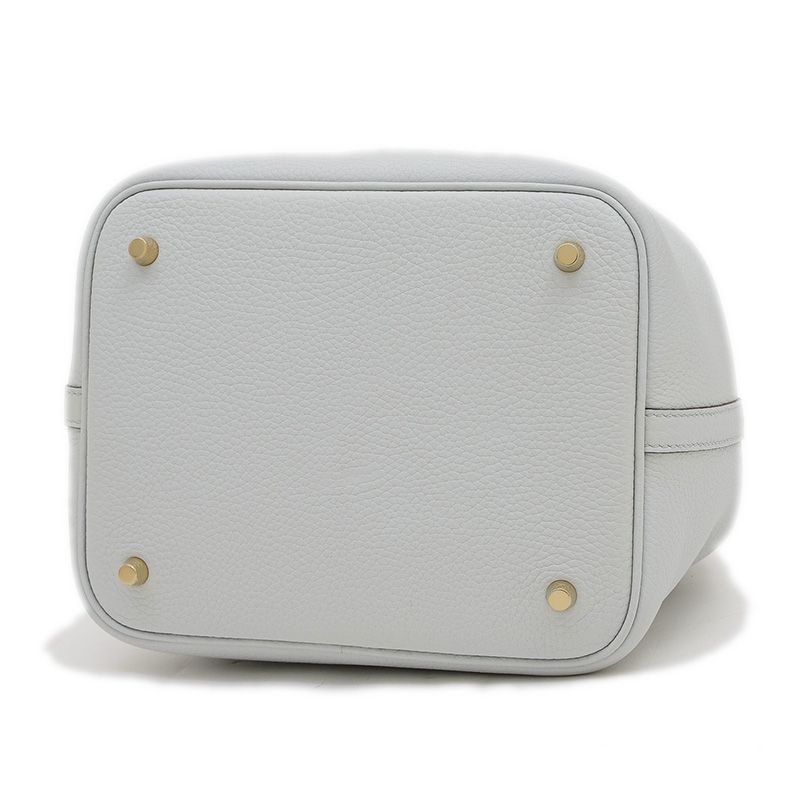 【新品同様 /Bleu Pale × Gold金具】HERMES ピコタンロック 22 エルメス ピコタンロック MM 22 ブルーペール ゴールド金具 B
