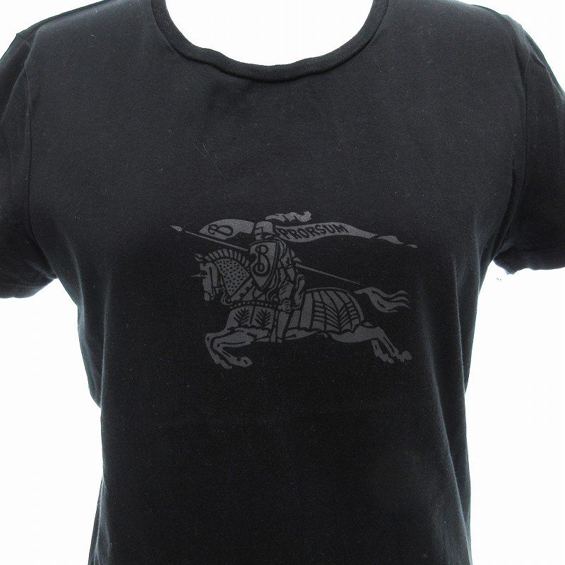【美品】バーバリーロンドン　ホースロゴプリント　カットソー　Tシャツ　3 バーバリー ロンドン BURBERRY LONDON Tシャツ カットソー