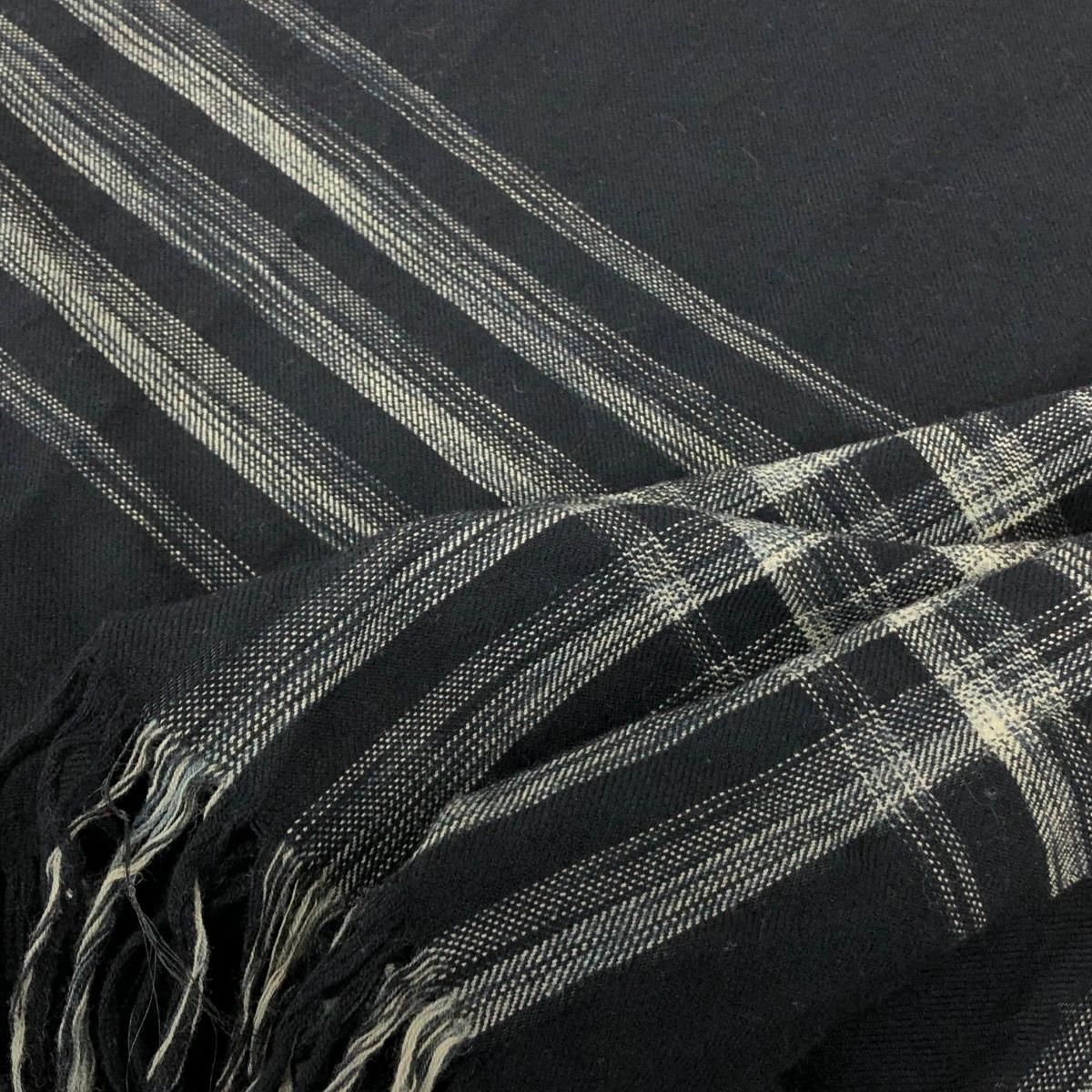 ISSEY MIYAKE イッセイミヤケ 大判ストール 80S|筆タグ|アーカイブ JP23027 ブラック ユニセックス | 241007002450