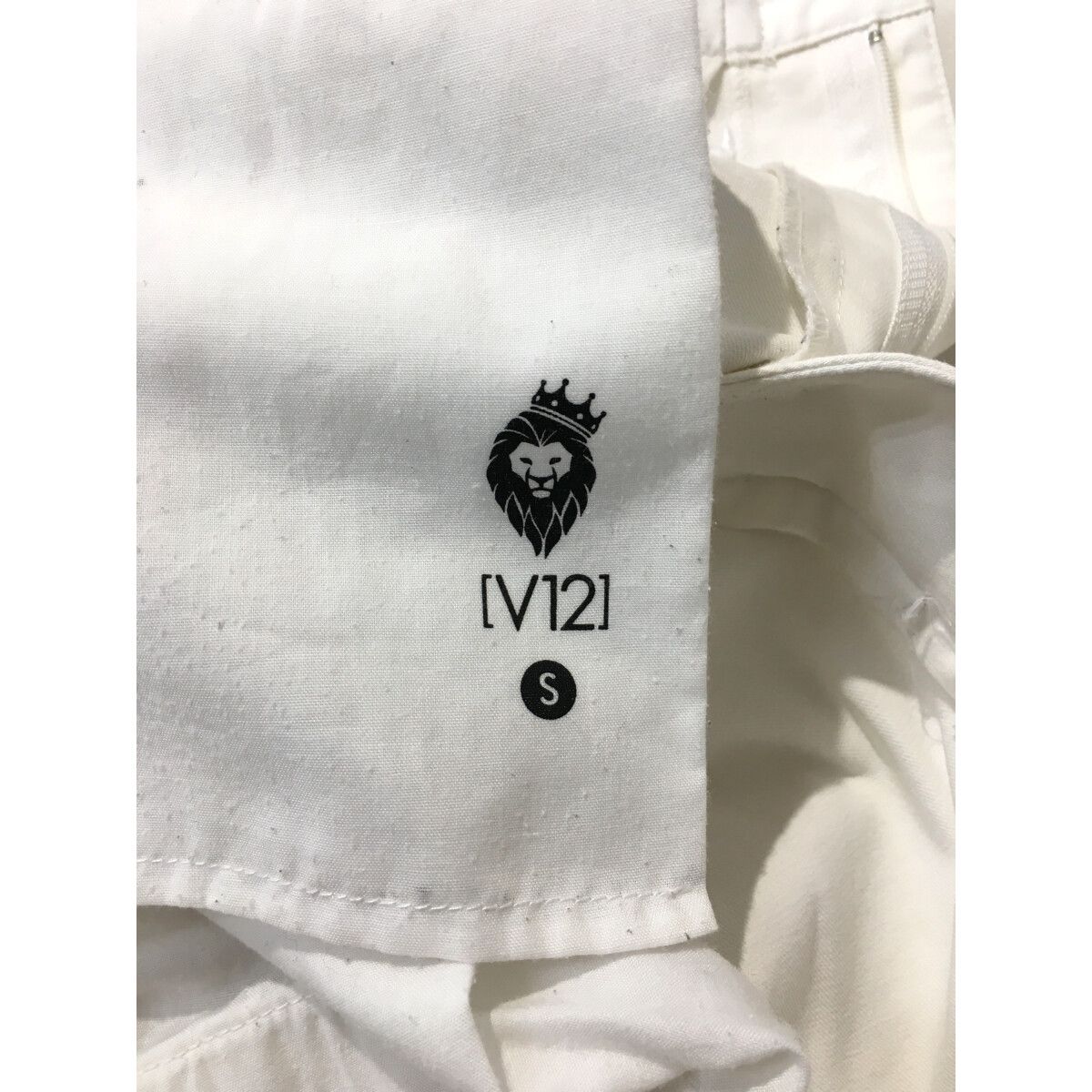 V12 - coco 中古 ヴィ・トゥエルヴ V12 メンズ パンツ S 白 ホワイト 星柄 総柄 V12 - coco 中古 ヴィ・トゥエルヴ V12 メンズ パンツ S 白