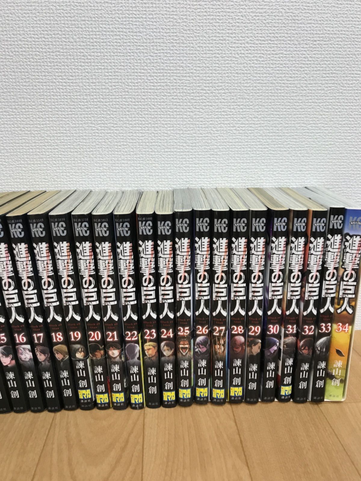 ☆ 進撃の巨人 1巻～34巻 全巻セット 諌山創《RV13E》③ - メルカリ
