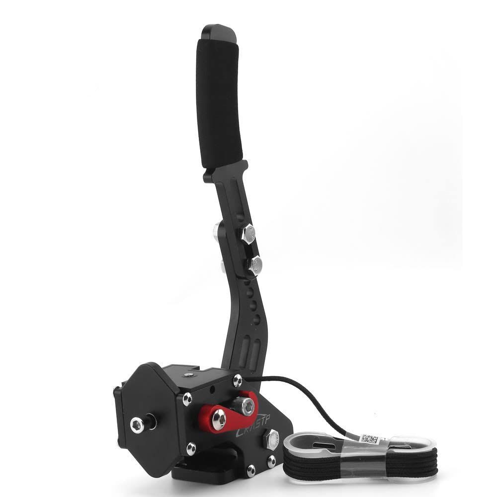 MUTEKI ゲームハンドブレーキ USB 接続 サイドブレーキ インストール簡単 レーシングゲーム ハンドルコントローラー ハンコン Windows Racing Games用 (ブラック)