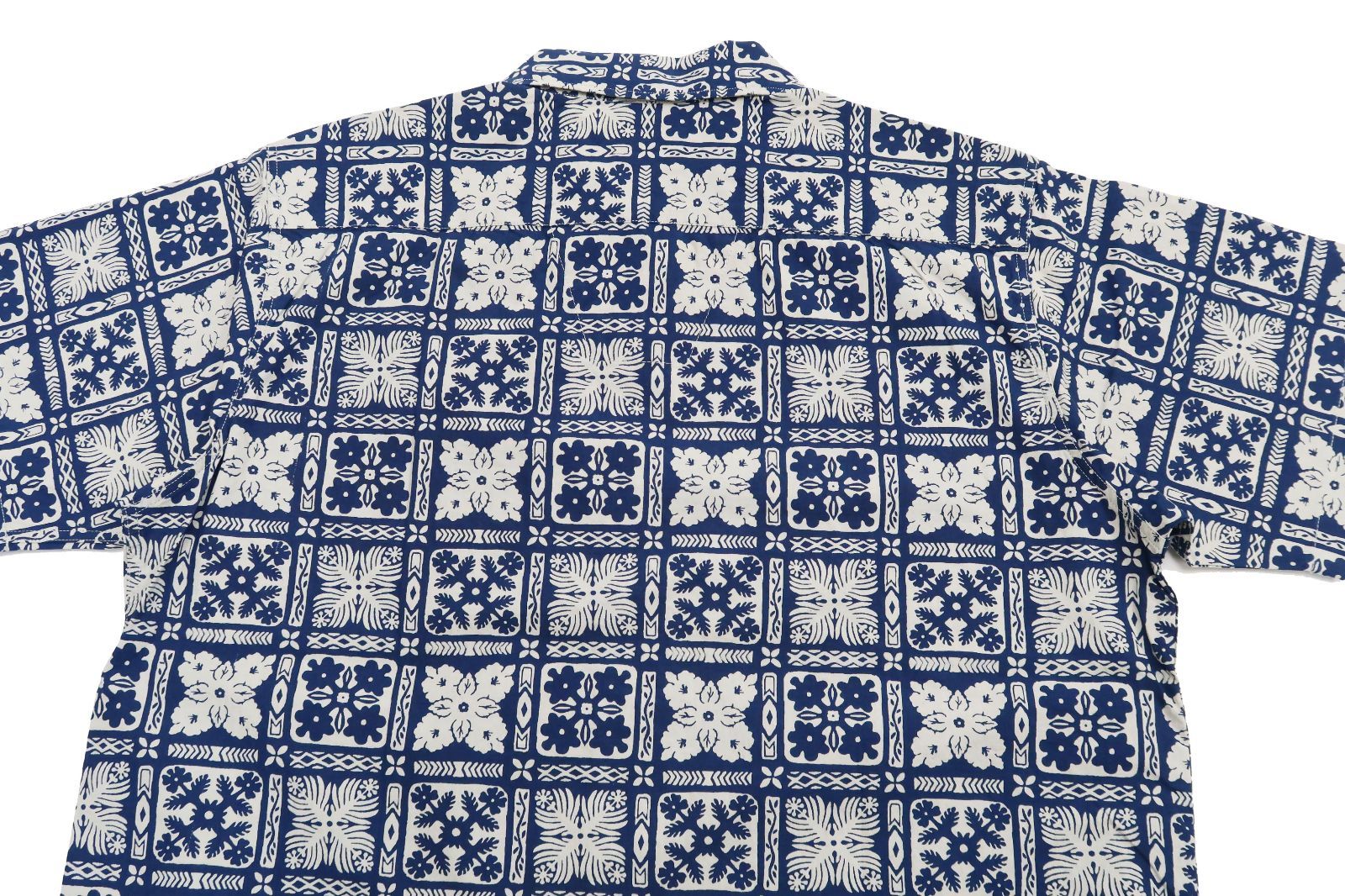 フェローズ Pherrows 半袖シャツ 22S-PIS1 「インディゴ ハワイアン柄