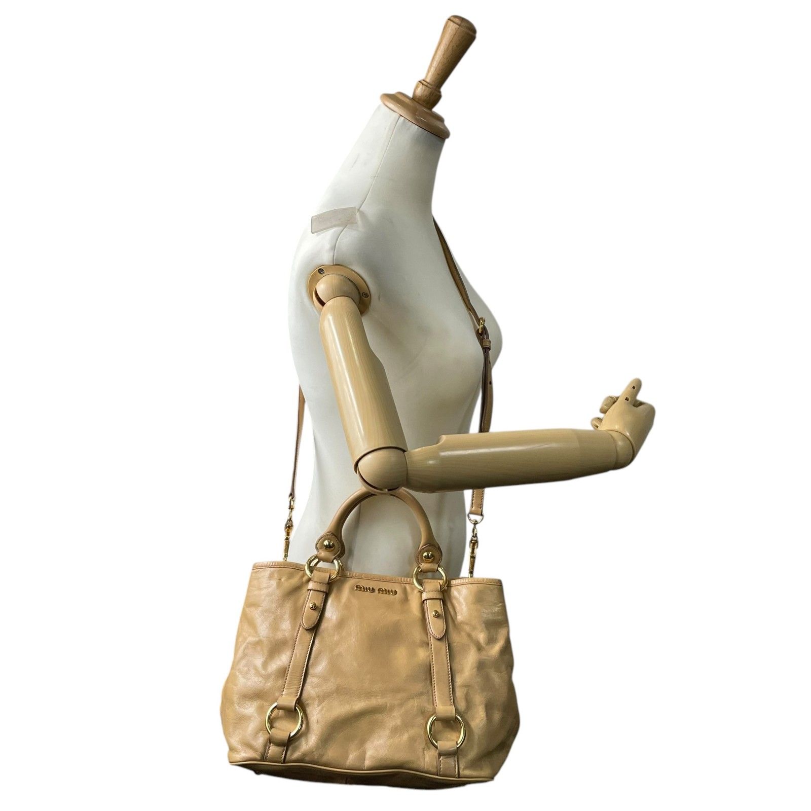 美品】miu miu ミュウミュウ ハンドバッグ トートバッグ 2WAY 