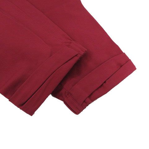 アンタイトル UNTITLED パンツ ジョガーパンツ タック 裾ゴム ストレッチ コットン混 ピンク系 ピンクパープル 2