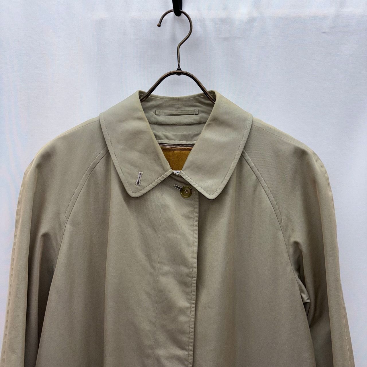 良品✨　バーバリーズ　 コート ステンカラーコート コットン ベージュ 玉虫色 90s Burberrys coat burberry バーバリー コート ベージュ 玉虫