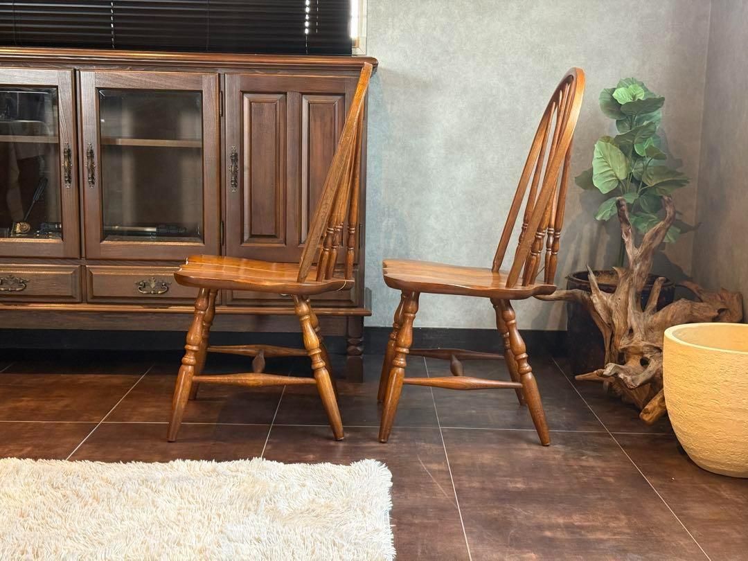 柏木工 KASHIWA ダイニング フープバックチェア ヴィンテージ ISG ①