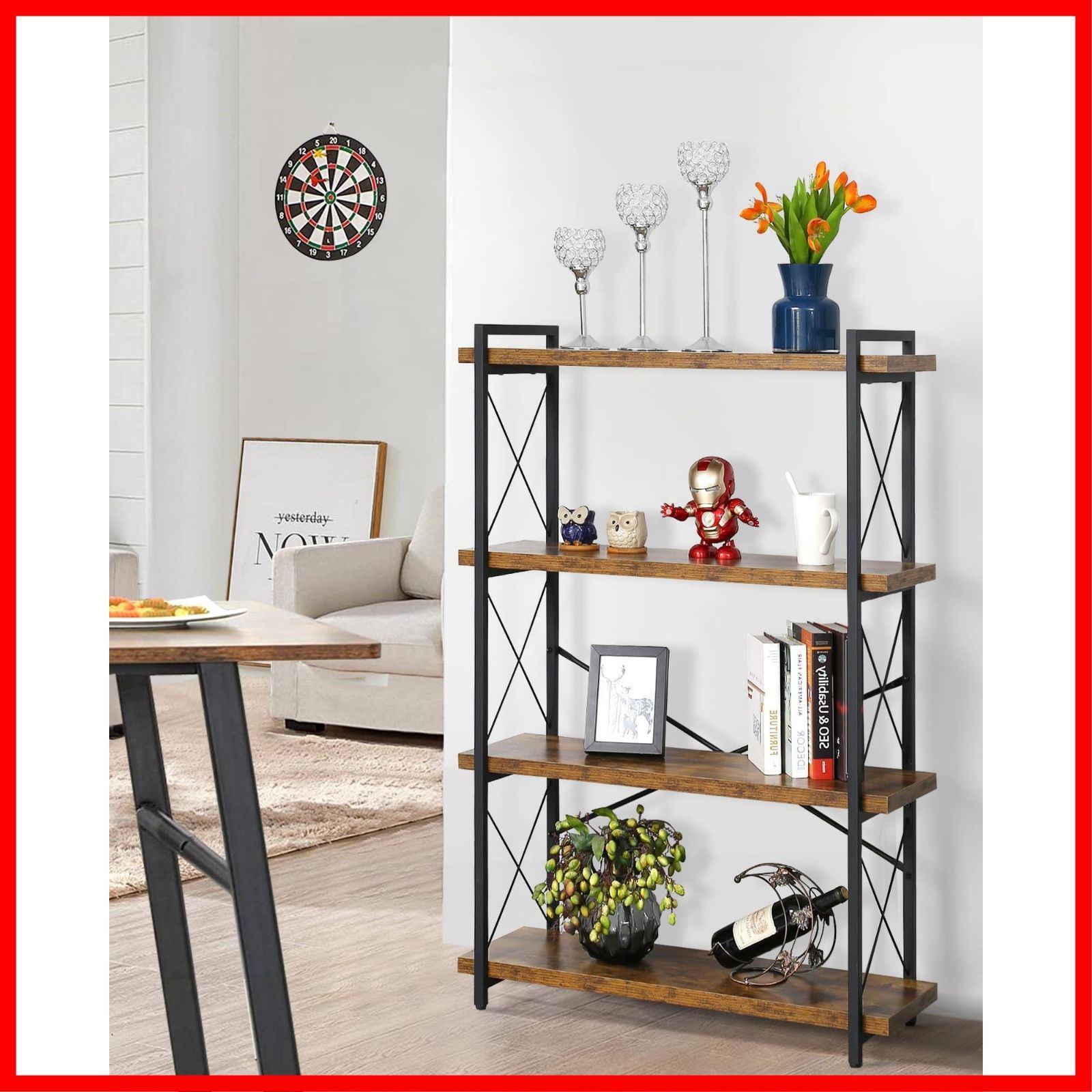 0904:壁掛け4段シェルフ 北欧・アメリカンタイプ 未使用品 楽天市場