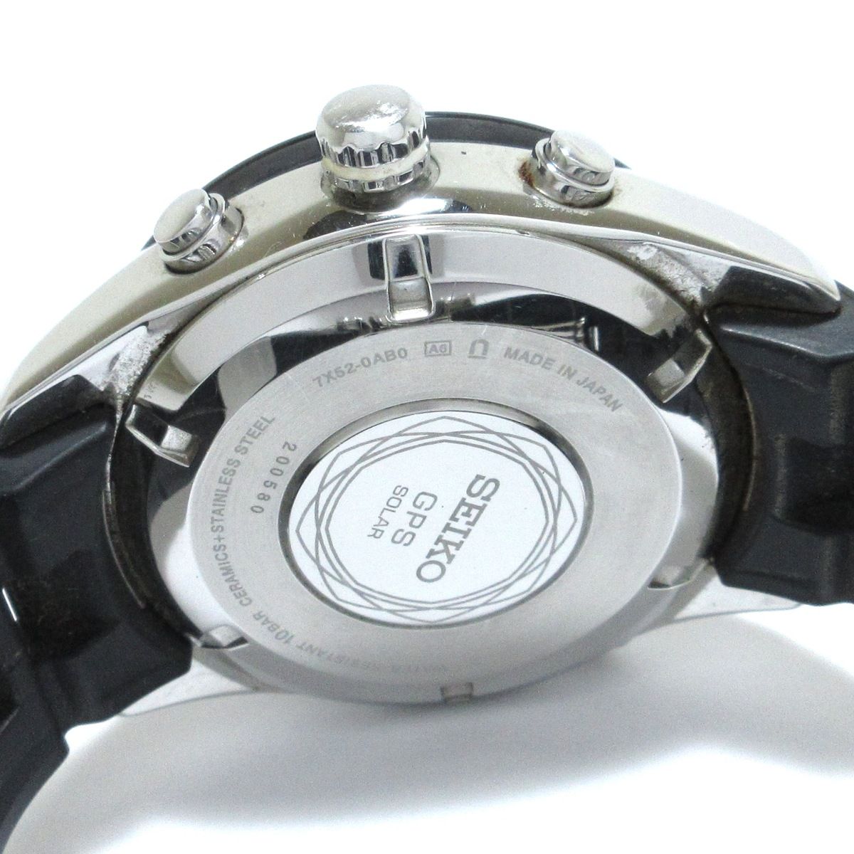 ボタンも固く動きません【不動品】Seiko Astoron 7x52-0AB0 - 腕時計 ...