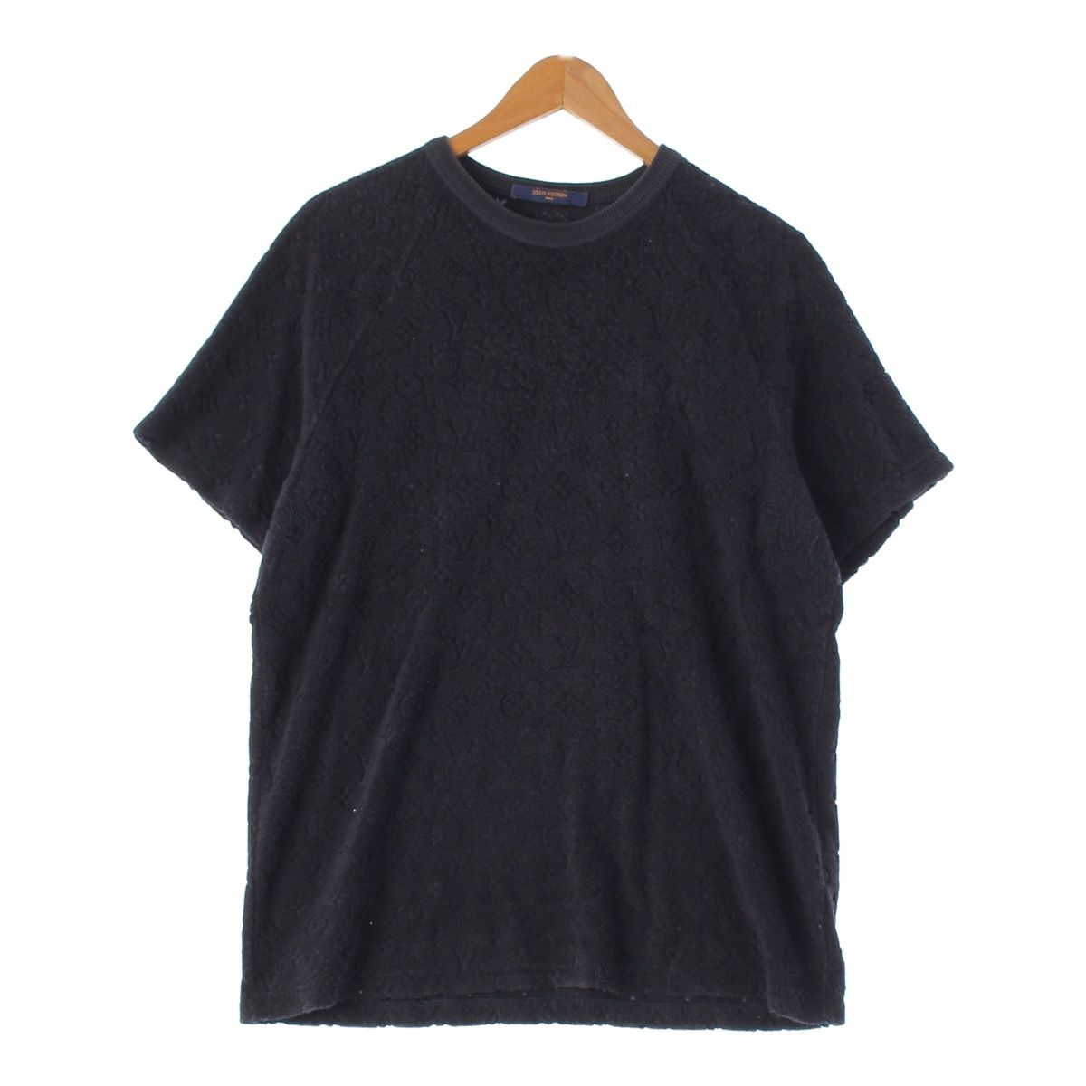 ルイヴィトン 19SS シルク モノグラム パイル 半袖Tシャツ トップス 