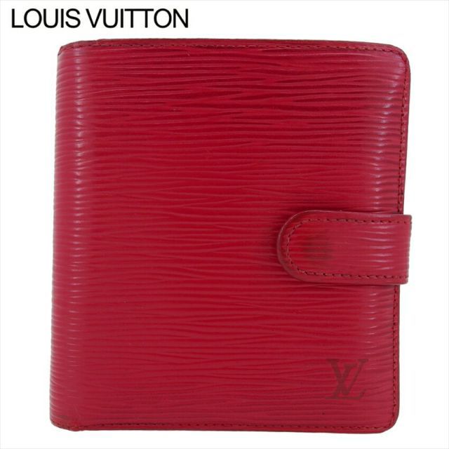 LOUIS VUITTON エピレザー 二つ折り財布 ワインレッド LOUIS VUITTON エピレザー 二つ折り財布 ワインレッド