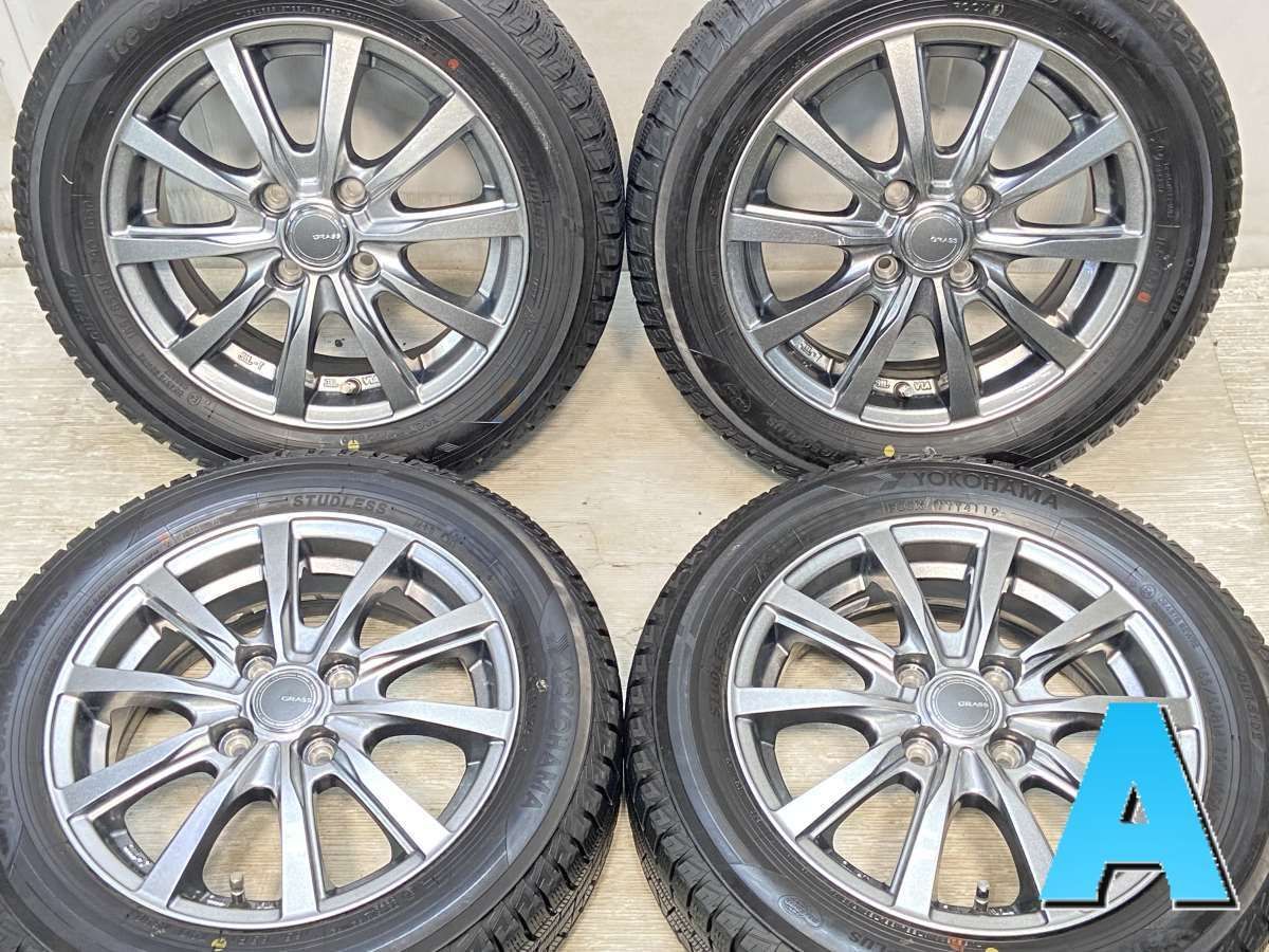155/65R13 GOODYEAR スタッドレスタイヤ&アルミホイール バリ山 