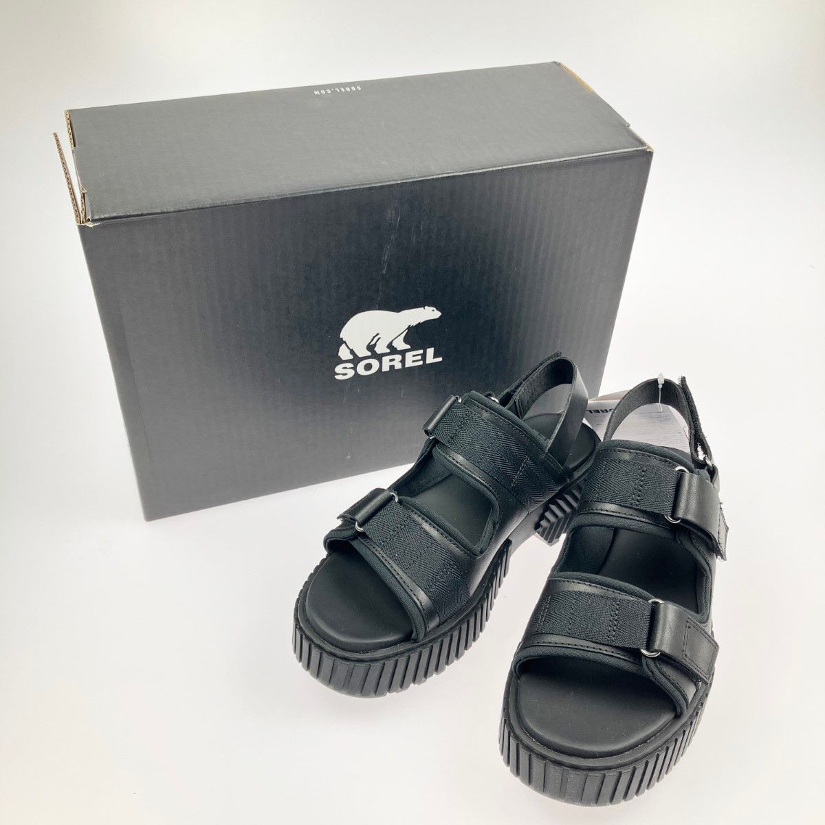 ▽▽SOREL ソレル 厚底サンダルONA AVE MULTISTRAP MID SANDAL NL5235-010 24