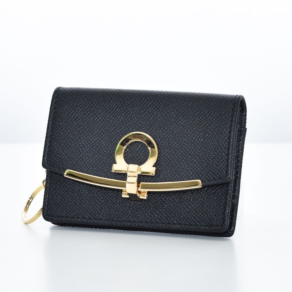 Salvatore Ferragamo カードケース 683350 ガンチーノ クリップ レディース フェラガモ FERRAGAMO