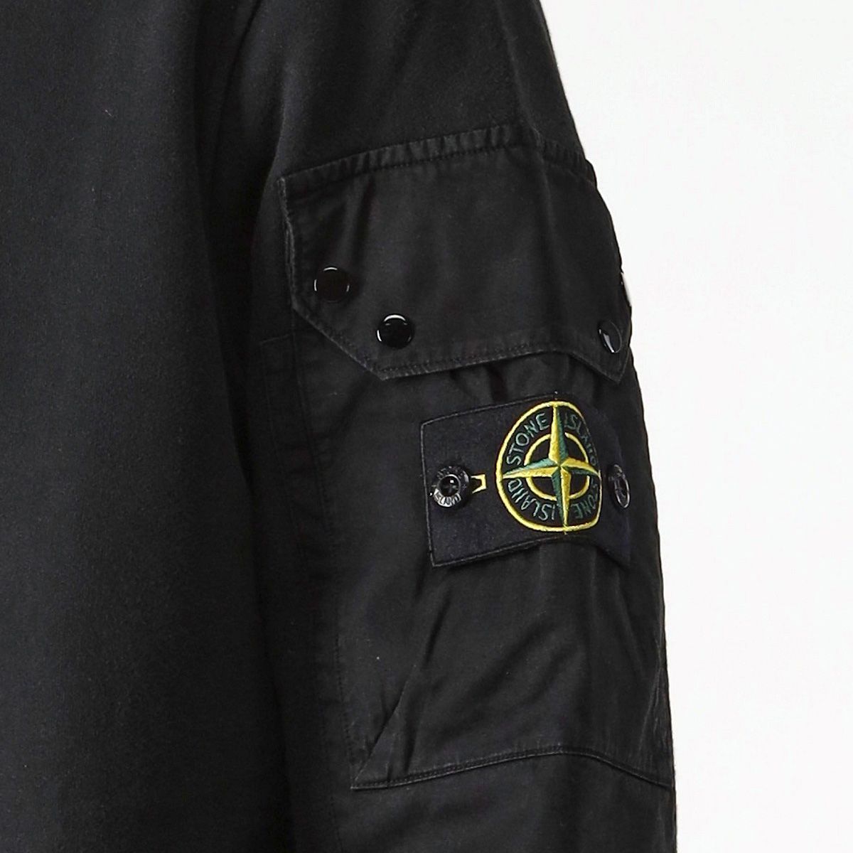 STONE  ブラック トレーナ STONE ISLAND☆22FW ワッペンロゴ トレーナー LADIES BLACK