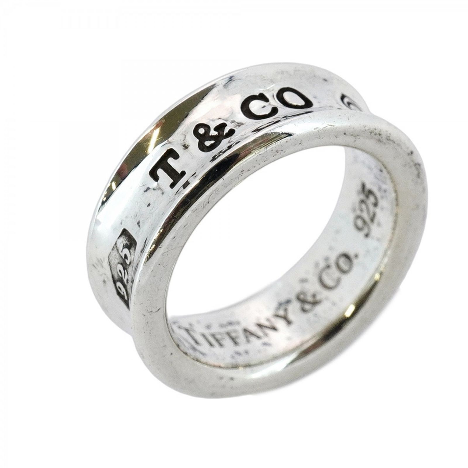 【送料込み】Tiffanyティファニーノーツナローリング指輪 シルバー【15号】 送料無料】 TIFFANY & Co. ノーツ ナロー バンド リング
