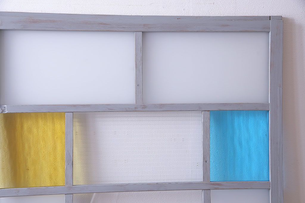 アンティーク建具 色ガラス
