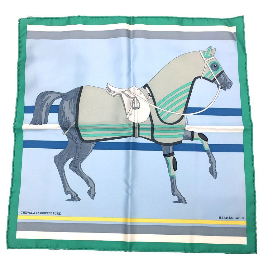 レア物 未使用 HERMES エルメス スカーフ カレ45 CARRE ガヴロッシュ 