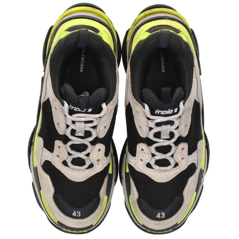 バレンシアガ TRIPLE S TRAINERS トリプルエスレースアップスニーカー メンズ 43 - メルカリ