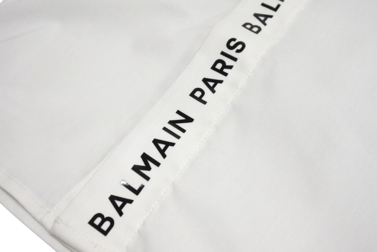 新品未使用 BALMAIN バルマン Lettering Logo Over the Placket