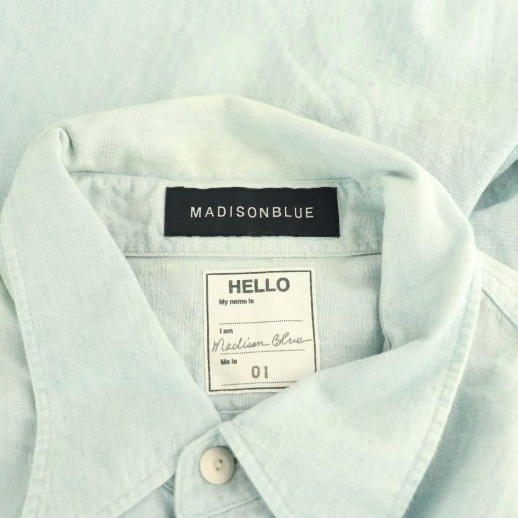 マディソンブルー MADISONBLUE シャンブレーシャツ 長袖 スタンド  