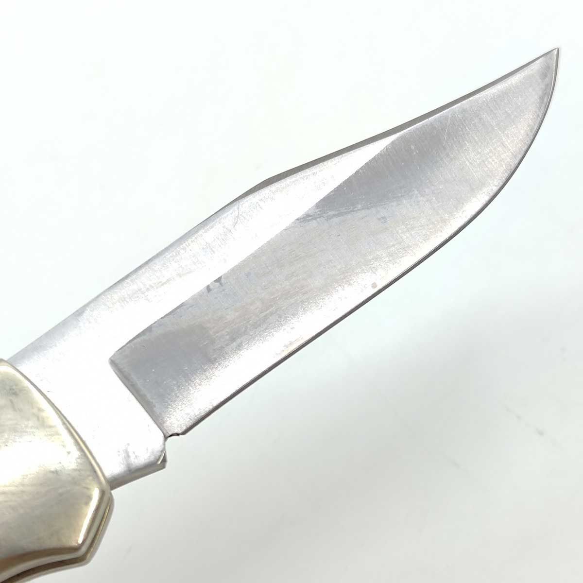 VIRGINIA バックロック式折り畳みナイフ 440STAINLESS 