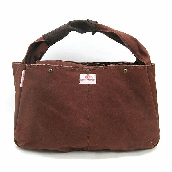 y日本製BAG'n'NOUN バッグンナウン 大型ハンドバッグ/ショルダートートBAG茶/男女兼用/68【中古】