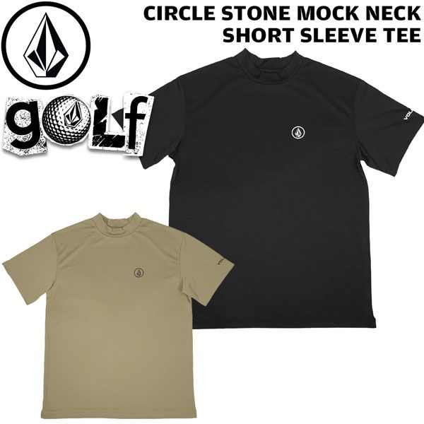 ゴルフウエア メンズ 24SS VOLCOM ボルコム CIRCLE STONE MOCK NECK SS サークルストーンモックネック