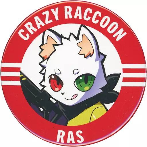 中古】バッジ・ピンズ RAS(Crazy Raccoon) 缶バッジ 「MEMBER