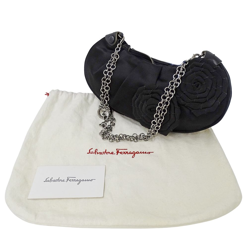 【美品】フェラガモ ハンドバッグ パーティーバッグ クラッチバッグ ブラック 三越伊勢丹 | FERRAGAMO/フェラガモ_Men通販 | クラッチバッグ