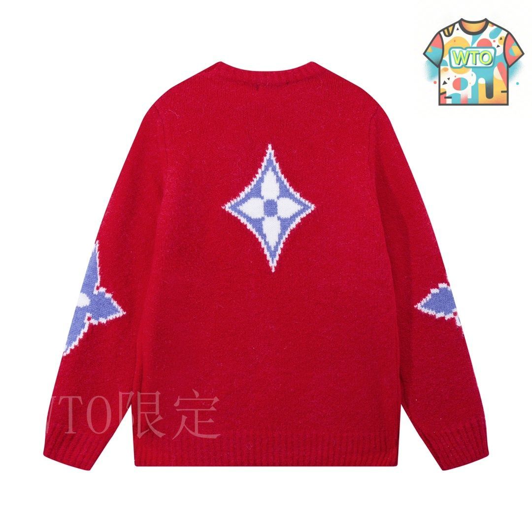今日特価】LOUIS VUITTON 海毛提花 クルーネック ウール