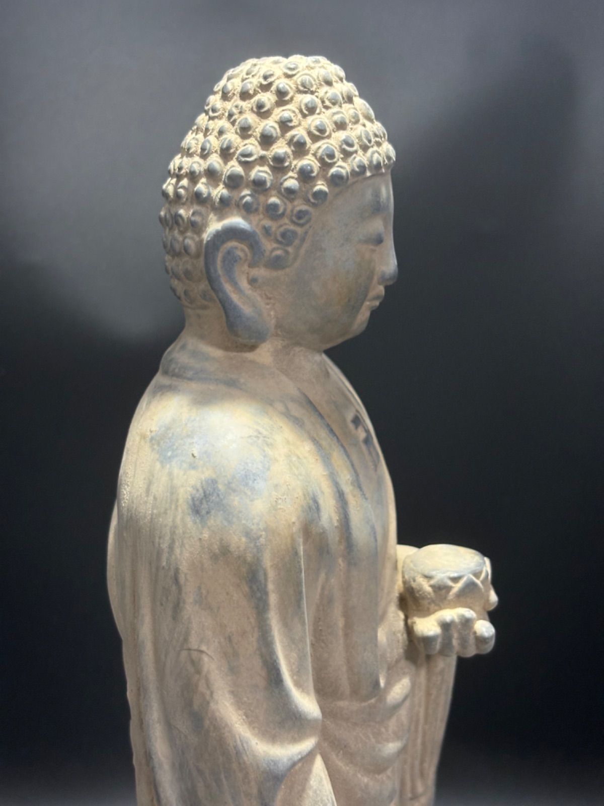 仏教工芸品 石仏 如来 細工彫刻 仏像 釈迦 如来仏像 縁起物