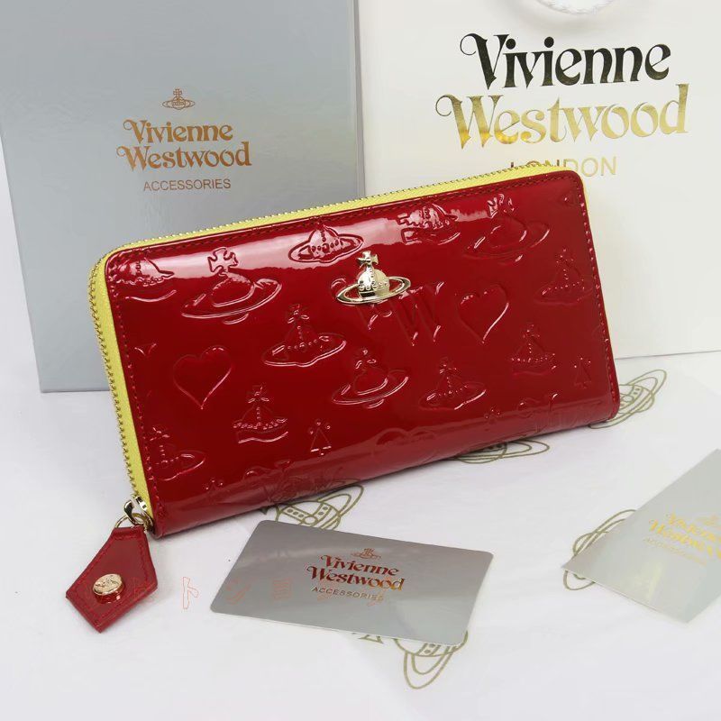 Vivienne Westwood 長財布 55VV355 エナメル　アイボリー 新品 Vivienne Westwood 財布 ヴィヴィアンウエストウッド