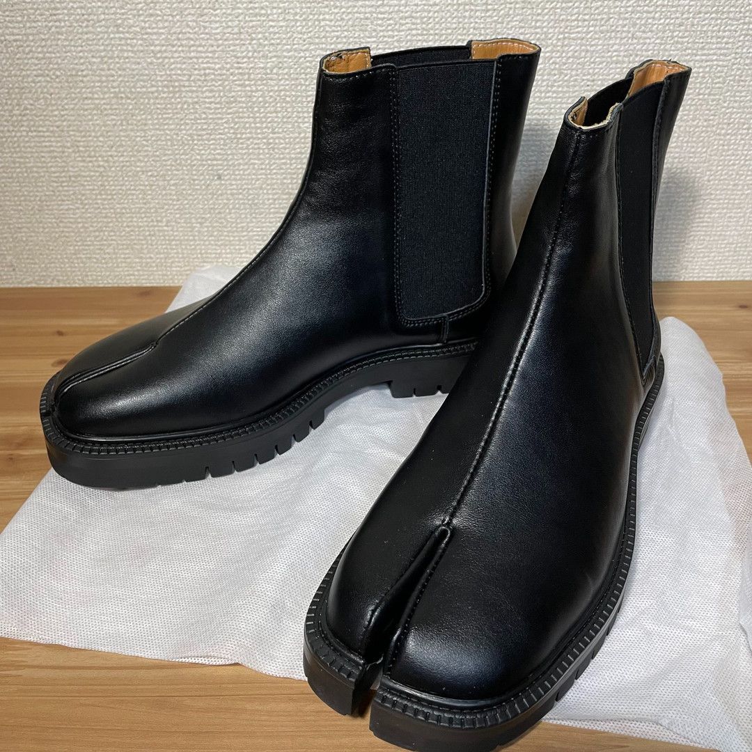 メンズ 足袋 ブーツ サイドゴア サイズ４1 ２６ｃｍくらい 黒