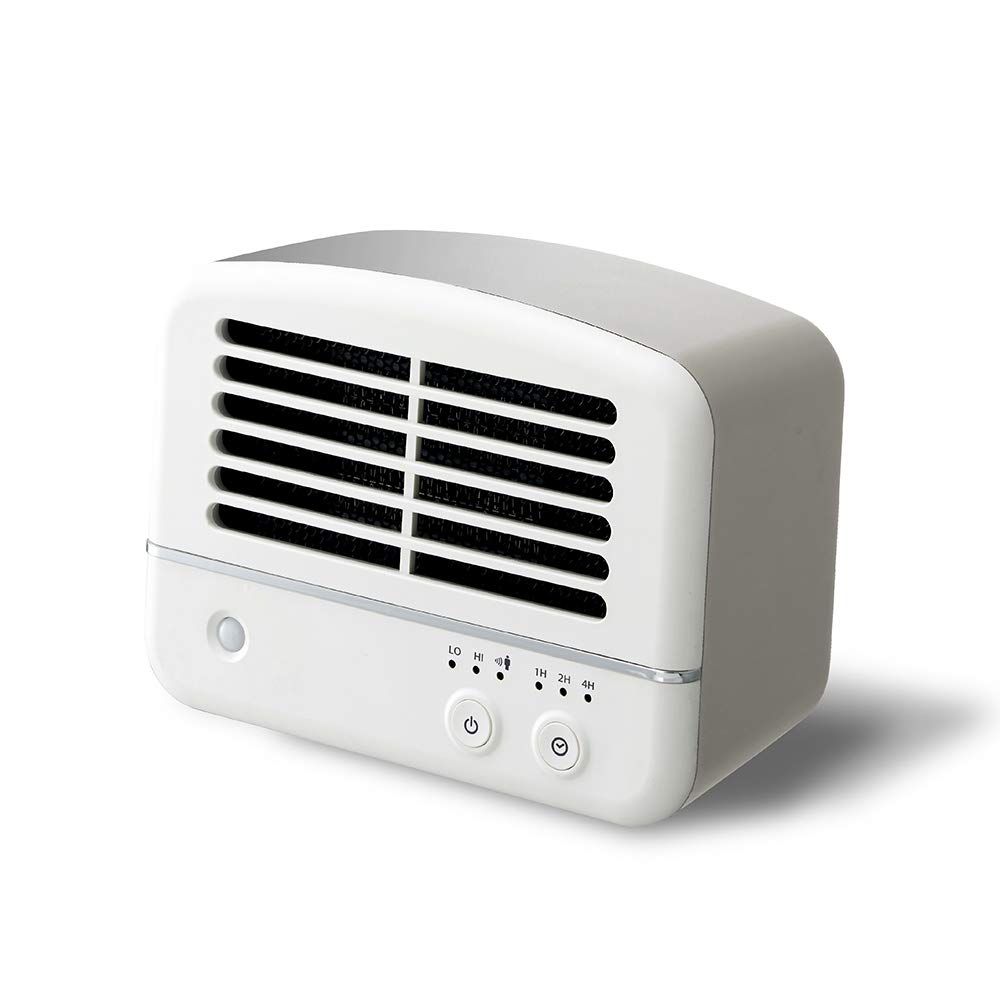 ドウシシャ セラミックヒーター 人感センサー付き パーソナル ホワイト ピエリア ホワイト