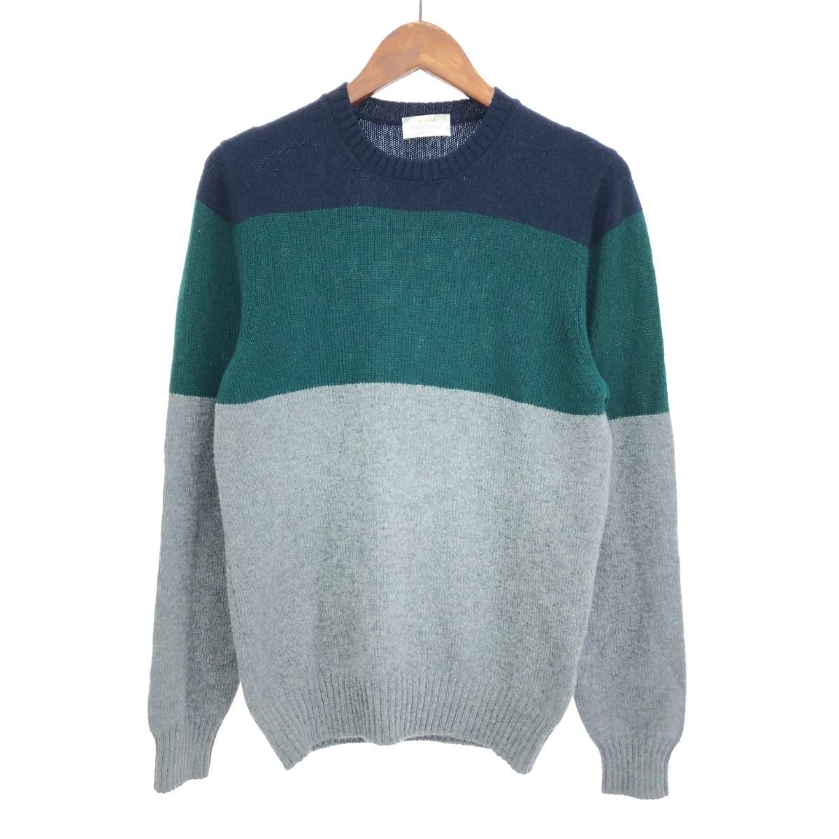 GRAN SASSO クルーネック ニット グリーン 50サイズ グランサッソ GRAN SASSO クルーネック ニット グリーン 50サイズ グランサッソ