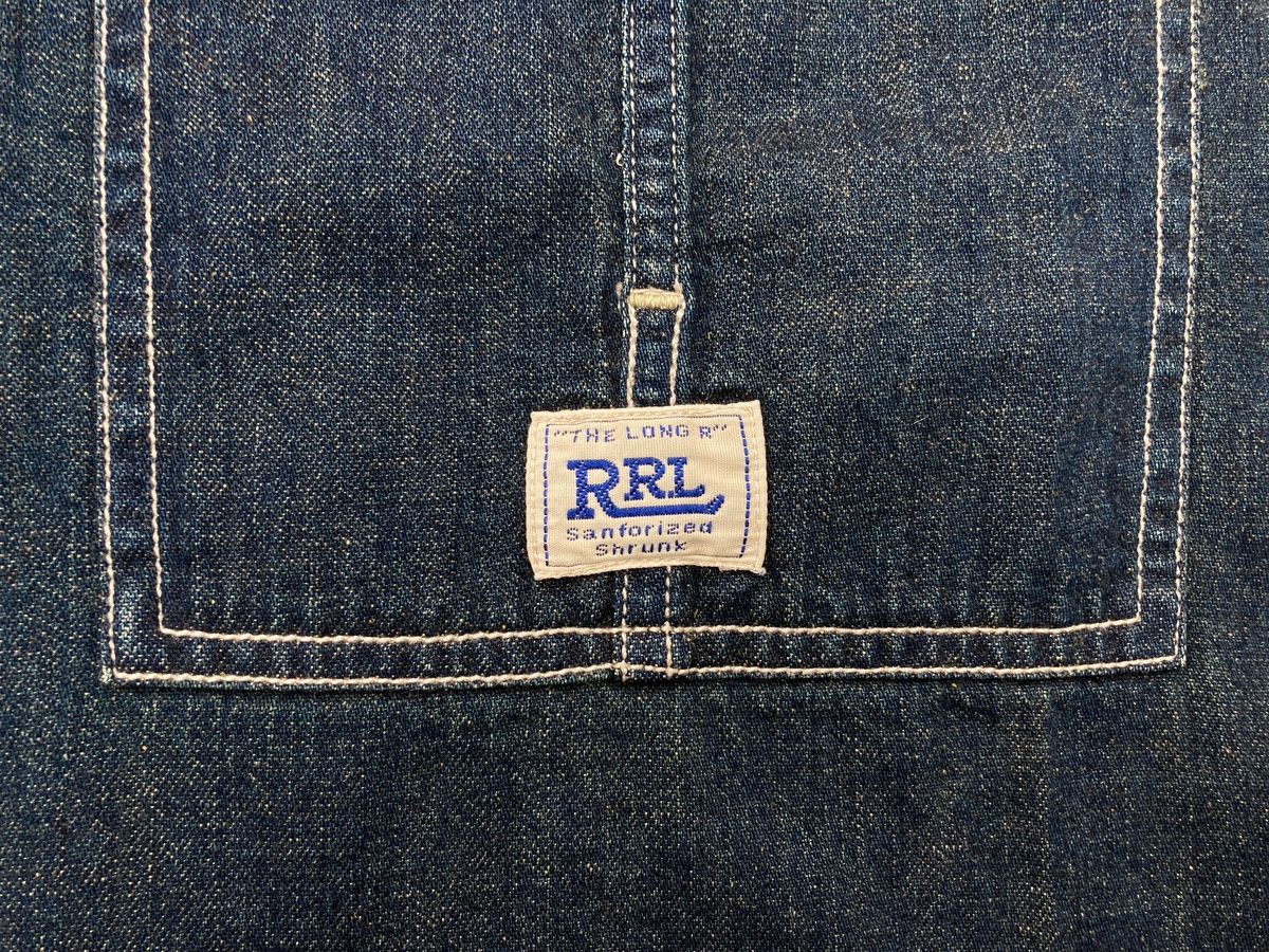 ダブルアールエル RRL デニム エプロン チェーンステッチ ホース