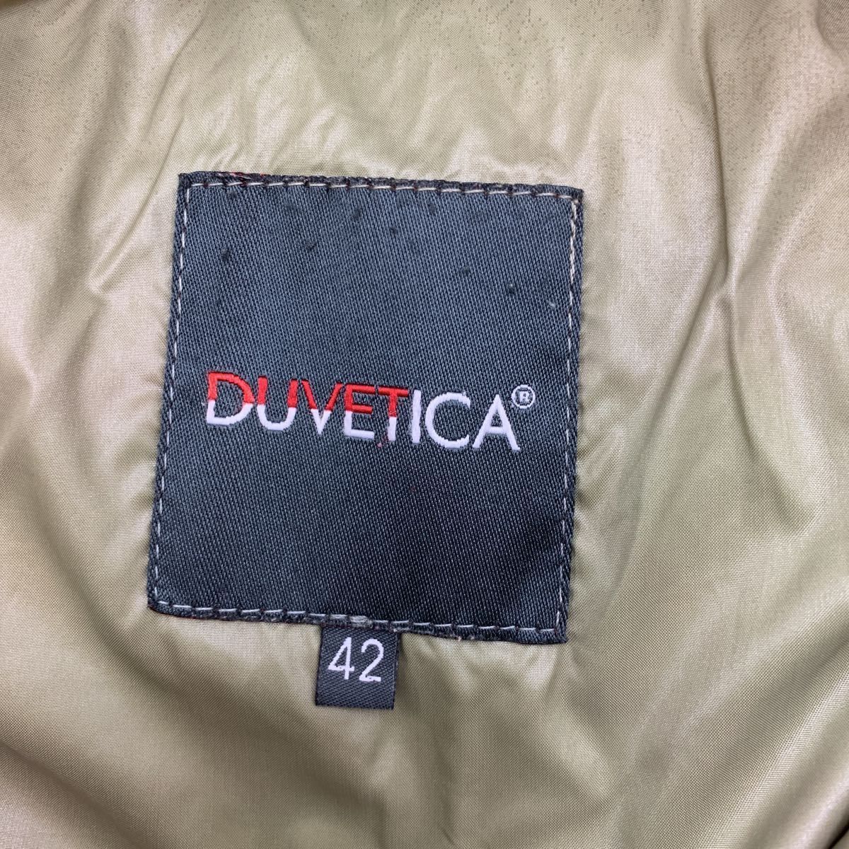 デュベティカ DUVETICA Adhara アダラ ファーフード付き ダウンジャケット 色むら有 42サイズ レディース フカフカ シンプル AC162 GULLKHAN_COM
