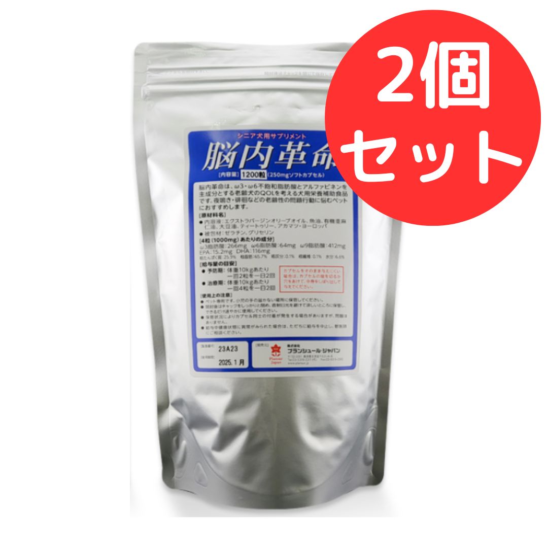 脳内革命1200粒 プランシュール 2個セット
