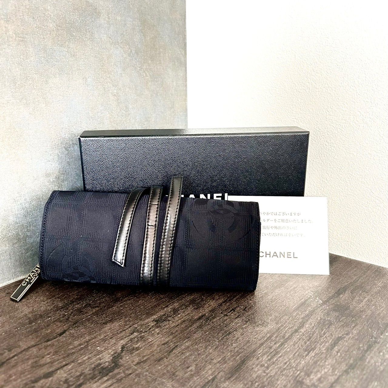 CHANEL シャネル ニュートラベルライン ジュエリーケース ジュエリーホルダー ケース バッグ ブラック